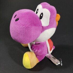 Super Mario Yoshi Purple Plush Toy Nintendo 2015 7 Inch Video Character Plushie